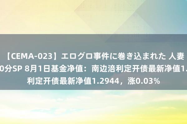 【CEMA-023】エログロ事件に巻き込まれた 人妻たちの昭和史 210分SP 8月1日基金净值：南边涪利定开债最新净值1.2944，涨0.03%