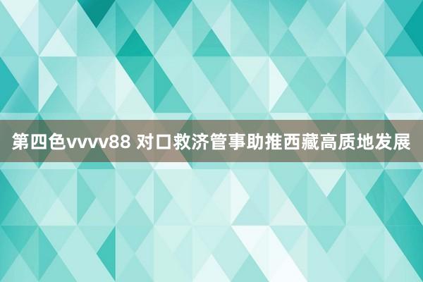 第四色vvvv88 对口救济管事助推西藏高质地发展